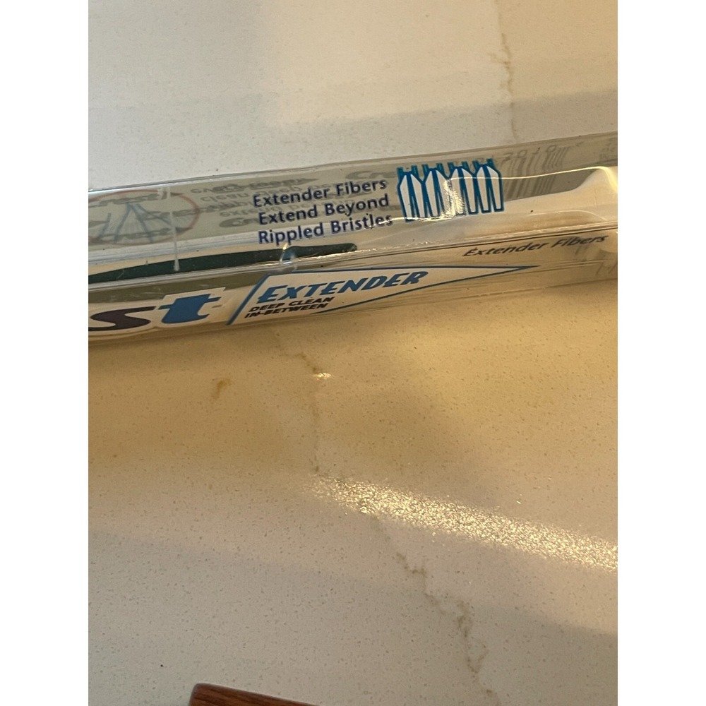 Vintage Crest Extender Deep Clean Inbetween Toothbrush Soft 65 New Old Stock - Picture 5 of 5